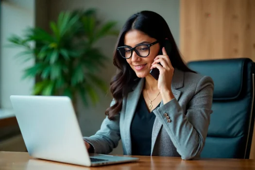 Atendimento ao cliente da administradora em ação