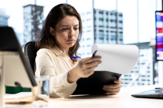 Gestora analisa documentos sobre inadimplência condominial