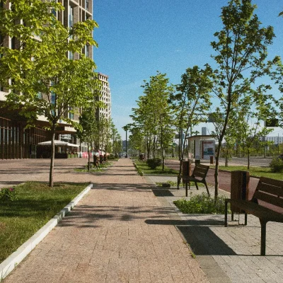 Gráfico de barras em perspectiva com a Escala de Eficiência Energética (classificações A a G, de verde a vermelho), simbolizando a busca por eficiência energética e o controle de consumo de energia em condomínios.