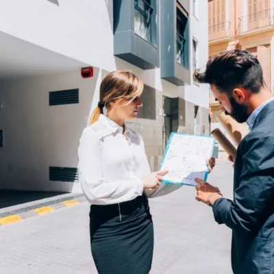 Profissional de software house analisando dashboard de indicadores em um tablet no escritório